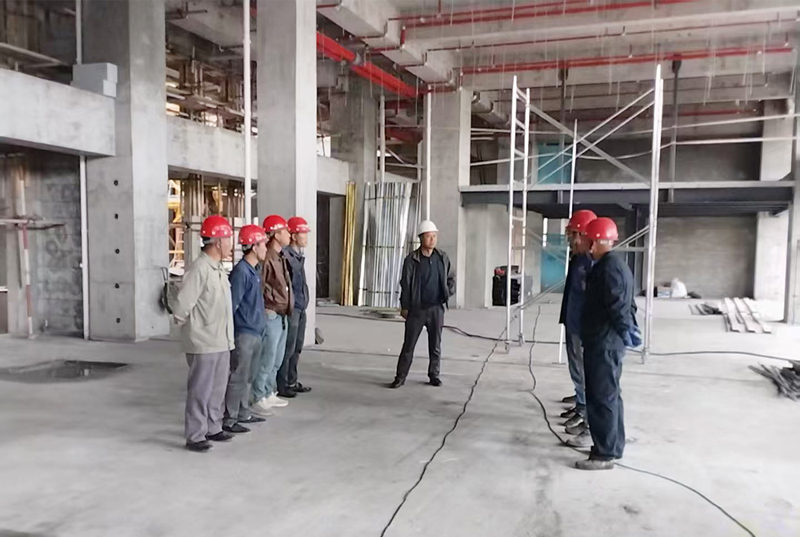 2025年5月21日礼县华睿国际商贸中心营销中心室内装修项目正式启动